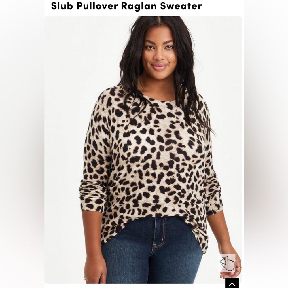 Torrid leopard sweater